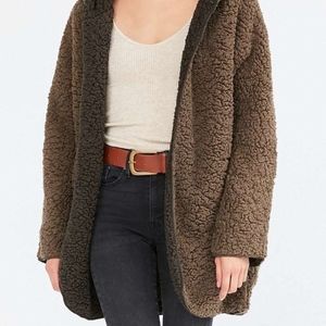 Silence + Noise Reversible Khaki Hooded Jacket